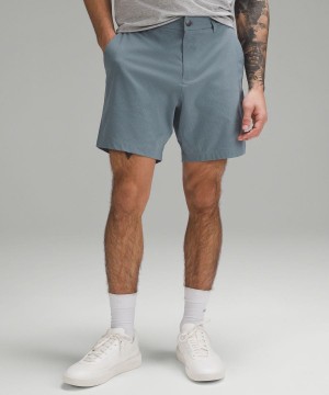 Short Lululemon ABC Classic-Fit 7" WovenAir Hombre Azules Chile | 567BAEJRL