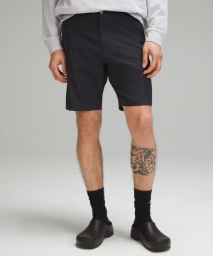 Short Lululemon ABC Classic-Fit 9" WovenAir Hombre Obsidian Chile | 291ENUFCD