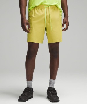 Short Lululemon Agua-Repellent 8" Senderismo Hombre Amarillo Chile | 859PHNGJU