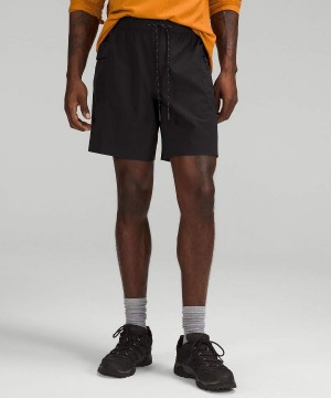 Short Lululemon Agua-Repellent 8" Senderismo Hombre Negras Chile | 358BIWUNR