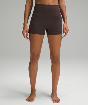 Short Lululemon Align™ Classic-Fit High-Rise 3" Mujer Chocolate Chile | 795WRZAVT
