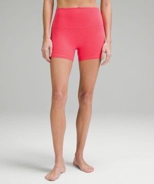 Short Lululemon Align™ High-Rise 4" Mujer Rojas Chile | 408DTCXUJ
