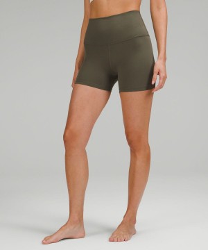Short Lululemon Align™ High-Rise 4" Mujer Verde Chile | 489ZFTGDW