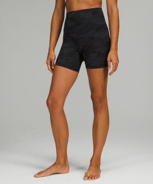 Short Lululemon Align™ High-Rise 6" Mujer Camuflaje Negras Multicolor Chile | 967UZVYJX