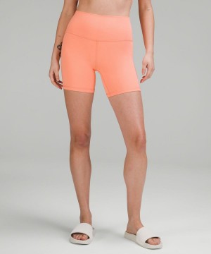 Short Lululemon Align™ High-Rise 6" Mujer Coral Chile | 819RQGYHK