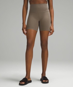 Short Lululemon Align™ High-Rise 6" Mujer Gris Chile | 167KFZYGW