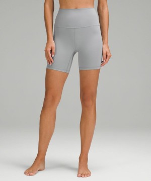 Short Lululemon Align™ High-Rise 6" Mujer Gris Chile | 237VOAYPQ