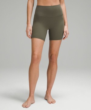 Short Lululemon Align™ High-Rise 6" Mujer Verde Chile | 512GMCLFT