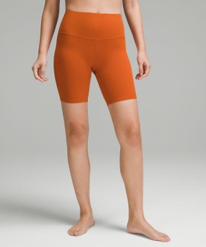 Short Lululemon Align™ High-Rise 8" Mujer Naranjas Chile | 790KQVLBO