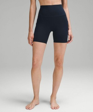 Short Lululemon Align™ High-Rise with Pockets 6" Mujer Azul Marino Chile | 761TQGDOL