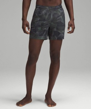 Short Lululemon Balancer 6" Hombre Verde Oscuro Multicolor Chile | 237NVMFBD