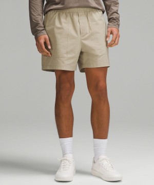 Short Lululemon Bowline 5" Stretch Algodon VersaTwill Hombre Kaki Chile | 832AUGHYO