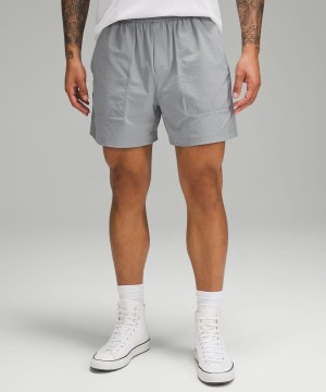 Short Lululemon Bowline 5" Stretch Ripstop Hombre Gris Chile | 359OUFTNK