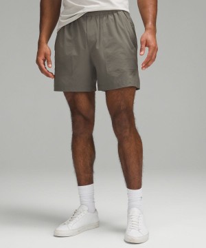 Short Lululemon Bowline 5" Stretch Ripstop Hombre Gris Verde Oliva Chile | 175PFLQSW