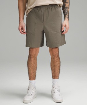 Short Lululemon Bowline 8" Stretch Algodon VersaTwill Hombre Gris Chile | 720UXCHKO
