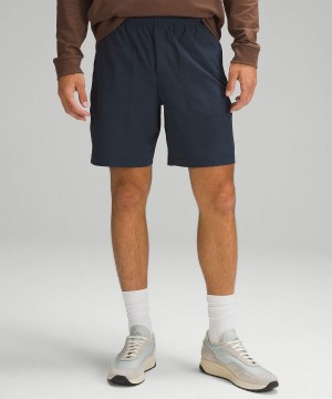 Short Lululemon Bowline 8" Stretch Ripstop Hombre Azul Marino Chile | 257ITLDWS