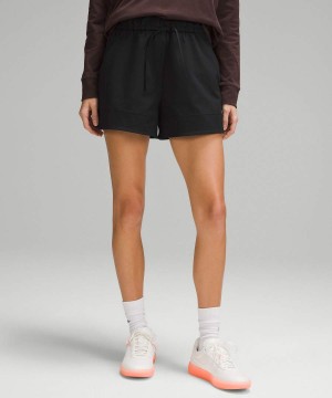 Short Lululemon Cinchable Cintura High-Rise Woven 3.5" Mujer Negras Chile | 064GVTWKD