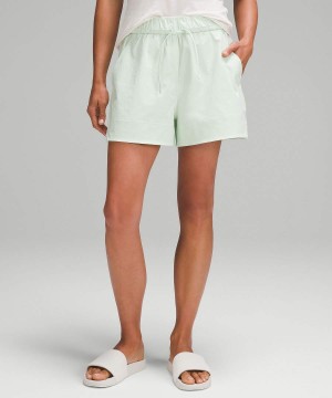Short Lululemon Cinchable Cintura High-Rise Woven 3.5" Mujer Verde Chile | 971TNOIEX