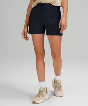Short Lululemon City Sleek High-Rise 5 Pocket 4" Mujer Azul Marino Chile | 315FTASPY