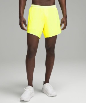 Short Lululemon Fast and Free Forro 6" Hombre Amarillo Chile | 097DAFQBO