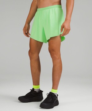 Short Lululemon Fast and Free Forro 6" Hombre Verde Chile | 403UIXEGC