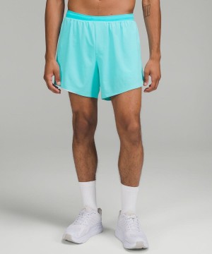 Short Lululemon Fast and Free Forro 6" Hombre Turquesa Chile | 596VMZAEL