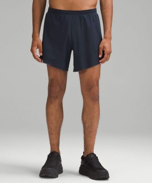 Short Lululemon Fast and Free Linerless 6" Hombre Azul Marino Chile | 413KDMJZX