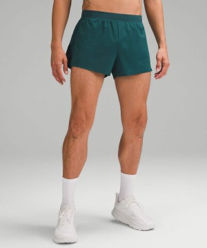 Short Lululemon Fast and Free Reflective 3" Hombre Turquesa Chile | 074POJKUG