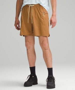 Short Lululemon Hike to Swim Ripstop 8" Hombre Beige Chile | 524NWRDTC