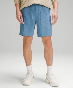 Short Lululemon Hike to Swim Ripstop 8" Hombre Azules Chile | 764SYACFV