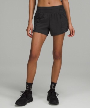 Short Lululemon Hotty Hot High-Rise Forro 4" Mujer Negras Chile | 856KSQVYP