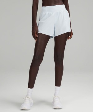 Short Lululemon Hotty Hot High-Rise Forro 4" Mujer Azules Chile | 507BTQKNR