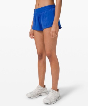 Short Lululemon Hotty Hot Low-Rise Forro 2.5" Mujer Azules Chile | 497BDXPSE