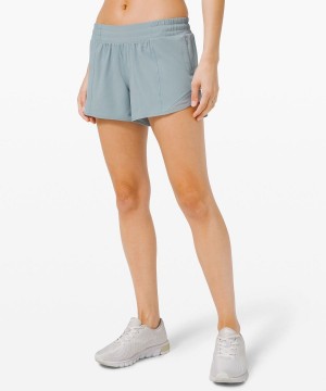 Short Lululemon Hotty Hot Low-Rise Forro 4" Mujer Azules Chile | 950EYUNOF