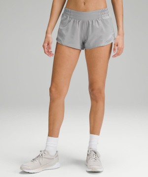 Short Lululemon Hotty Hot Low-Rise Forro 2.5" Mujer Gris Chile | 103IXLRQG