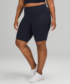 Short Lululemon Invigorate High-Rise 10" Mujer Azul Marino Chile | 481FMKSZQ