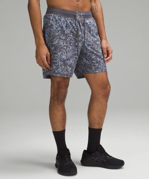 Short Lululemon License to Train Forro 7" Hombre Gris Multicolor Chile | 015DWKBOQ