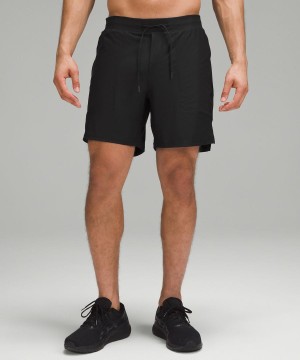 Short Lululemon License to Train Forro 7" Everlux Hombre Negras Chile | 704LVPCZA