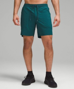 Short Lululemon License to Train Forro 7" Hombre Turquesa Chile | 073EZPKJG