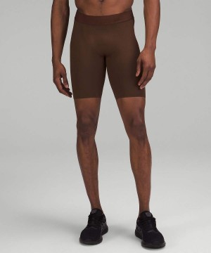 Short Lululemon License to Train Half 9" Hombre Chocolate Chile | 529HQYTCU
