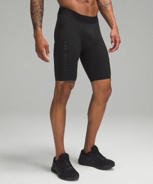 Short Lululemon License to Train Half Tight 9 Hombre Negras Chile | 543FXUYKO