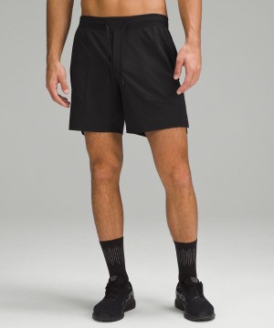 Short Lululemon License to Train Linerless 7" Hombre Negras Chile | 732NPSUXI