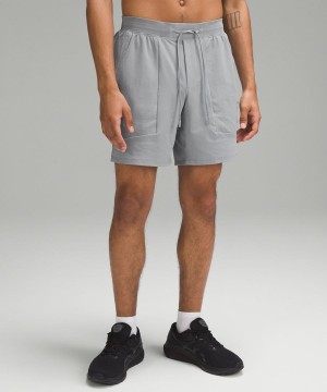 Short Lululemon License to Train Linerless 7" Hombre Gris Chile | 856COSNEB