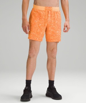 Short Lululemon License to Train Linerless 7" Hombre Mango Multicolor Chile | 402BUOYTW
