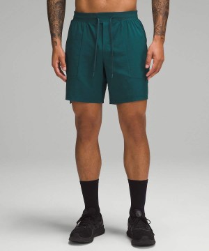 Short Lululemon License to Train Linerless 7" Hombre Turquesa Chile | 260UJGRIS