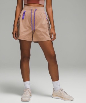 Short Lululemon Multi-Pocket Cargo High-Rise 5" Senderismo Mujer Rosas Chile | 408ZVQKWH