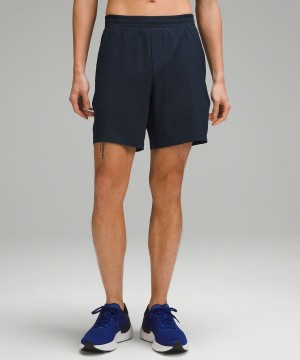 Short Lululemon Pace Breaker Forro 7" Hombre Azul Marino Chile | 769GAOPEZ