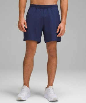 Short Lululemon Pace Breaker Forro 7" Hombre Azul Marino Chile | 509APLWNZ