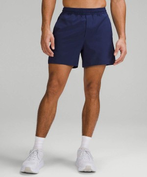 Short Lululemon Pace Breaker Linerless 5" Hombre Azul Marino Chile | 760WULSDV