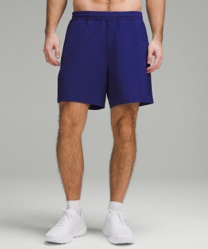 Short Lululemon Pace Breaker Linerless 7" Hombre Azules Chile | 148NSKPQD